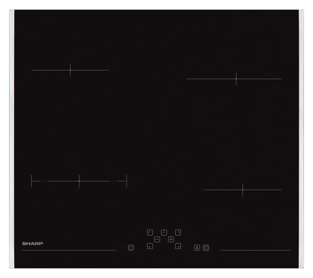 Варочная панель встраиваемая Sharp KH-6V08FT0K-EU