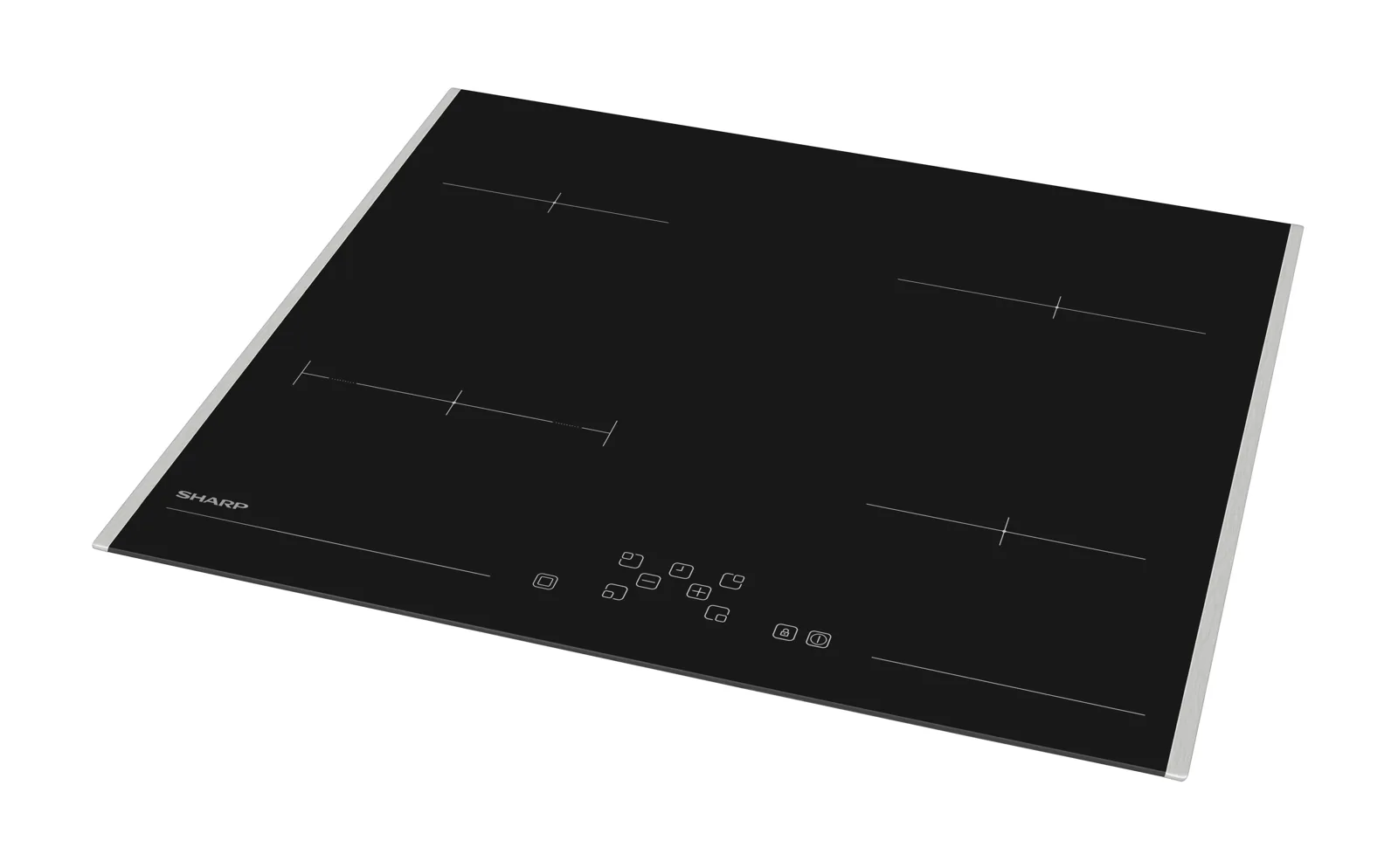 Варочная панель встраиваемая Sharp KH-6V08FT0K-EU
